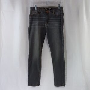 Jordache Jeggings Women's Size 10 Gray Pulling By Zipper *